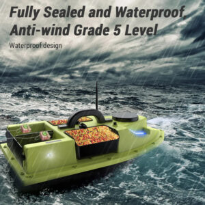 Лодка за захранка Flytec D19 с напълно водоустойчива конструкция и устойчивост на вятър от 5-та степен – подходяща за риболов при бурно време