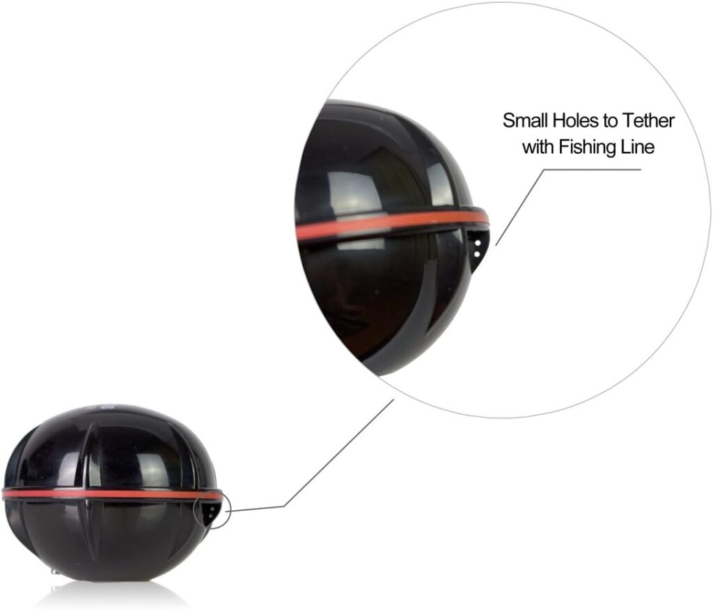 Сензор на безжичен сонар за риболов Fish Finder XJ01B с отвори за прикрепяне към въдица