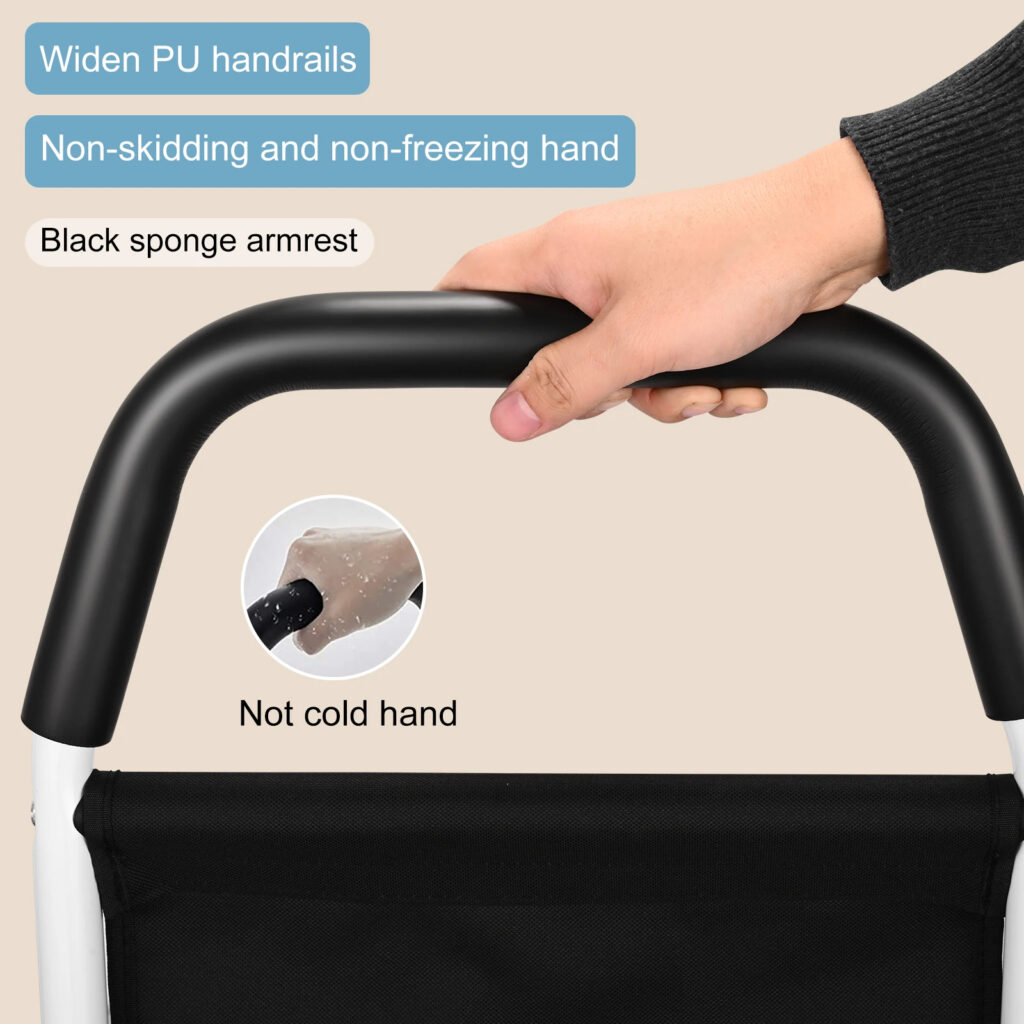 Дръжка за легло с меко противохлъзгащо покритие, осигуряваща комфорт и безопасност за възрастни хора и инвалиди