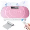 Виброплатформа MERACH CV30 Pro Pink, Bluetooth и LED дисплей, 10 нива, автоматичен старт – Вибрираща платформа за отслабване, рехабилитация и домашна тренировка, Розова 22 Виброплатформа MERACH MR-2398 с LED дисплей и дистанционно управление за домашни тренировки килимче и пусната музика
