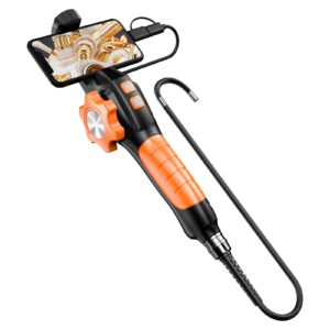 Ендоскопска камера за телефон GUANMOU ZX31-01 по време на инспекция на автомобилен двигател