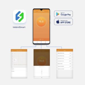 Дигитален терморегулатор със сонда INKBIRD ITC-308WIFI, екрани на InkbirdSmart с настройки и графики