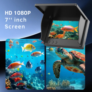 Подводна камера за риболов DDCAMERA F012 PLUS и графика HD 1080P с 4.3 inch екран, показан монитор със сенник