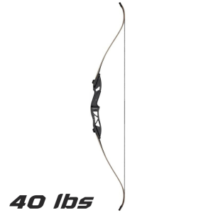 Спортен лък Toparchery Archery 40 LBS Recurve Bow и цял сглобен лък на бял фон
