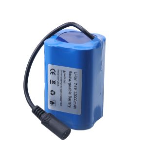 Батерия за лодка за захранка 12000 mAh и акумулаторна Li-ion клетка със захранващ кабел