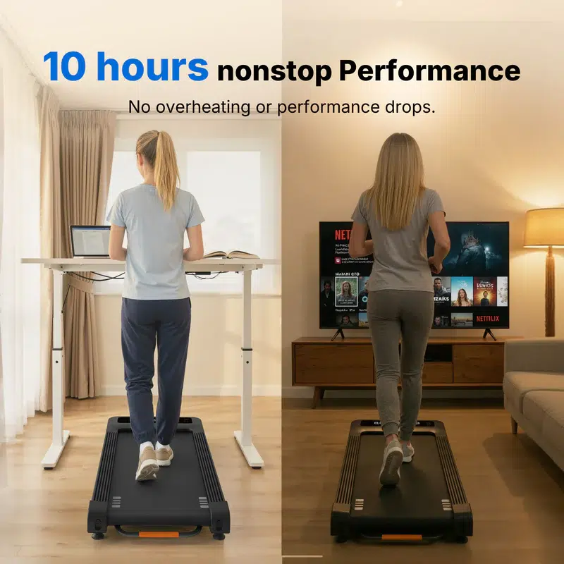 Пътека за ходене вкъщи MERACH NovaWalk W50 TrekPad, 3.5 HP безчетков мотор, 12% автоматичен наклон, Капацитет до 180 кг, Тиха работа 40 dB, LED дисплей, Магнитно дистанционно 17 Пътека за ходене вкъщи MERACH NovaWalk W50 TrekPad, 3.5 HP безчетков мотор, 12% автоматичен наклон, Капацитет до 180 кг, Тиха работа 40 dB, LED дисплей, Магнитно дистанционно - Image 17