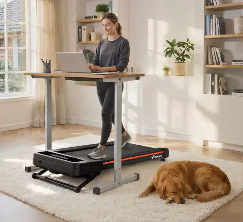 Пътека за ходене вкъщи MERACH NovaWalk W50 TrekPad, 3.5 HP безчетков мотор, 12% автоматичен наклон, Капацитет до 180 кг, Тиха работа 40 dB, LED дисплей, Магнитно дистанционно 14 Пътека за ходене вкъщи MERACH NovaWalk W50 TrekPad, 3.5 HP безчетков мотор, 12% автоматичен наклон, Капацитет до 180 кг, Тиха работа 40 dB, LED дисплей, Магнитно дистанционно - Image 14