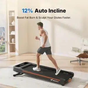 Пътека за ходене вкъщи MERACH NovaWalk W50 TrekPad, 3.5 HP безчетков мотор, 12% автоматичен наклон, Капацитет до 180 кг, Тиха работа 40 dB, LED дисплей, Магнитно дистанционно 45 Пътека за ходене вкъщи MERACH NovaWalk W50 TrekPad, 3.5 HP безчетков мотор, 12% автоматичен наклон, Капацитет до 180 кг, Тиха работа 40 dB, LED дисплей, Магнитно дистанционно - Image 18