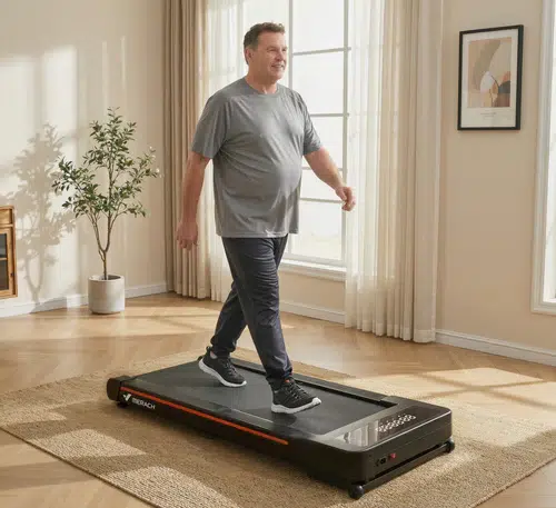Пътека за ходене вкъщи MERACH NovaWalk W50 TrekPad, 3.5 HP безчетков мотор, 12% автоматичен наклон, Капацитет до 180 кг, Тиха работа 40 dB, LED дисплей, Магнитно дистанционно 6 Пътека за ходене вкъщи MERACH NovaWalk W50 TrekPad, 3.5 HP безчетков мотор, 12% автоматичен наклон, Капацитет до 180 кг, Тиха работа 40 dB, LED дисплей, Магнитно дистанционно - Image 6